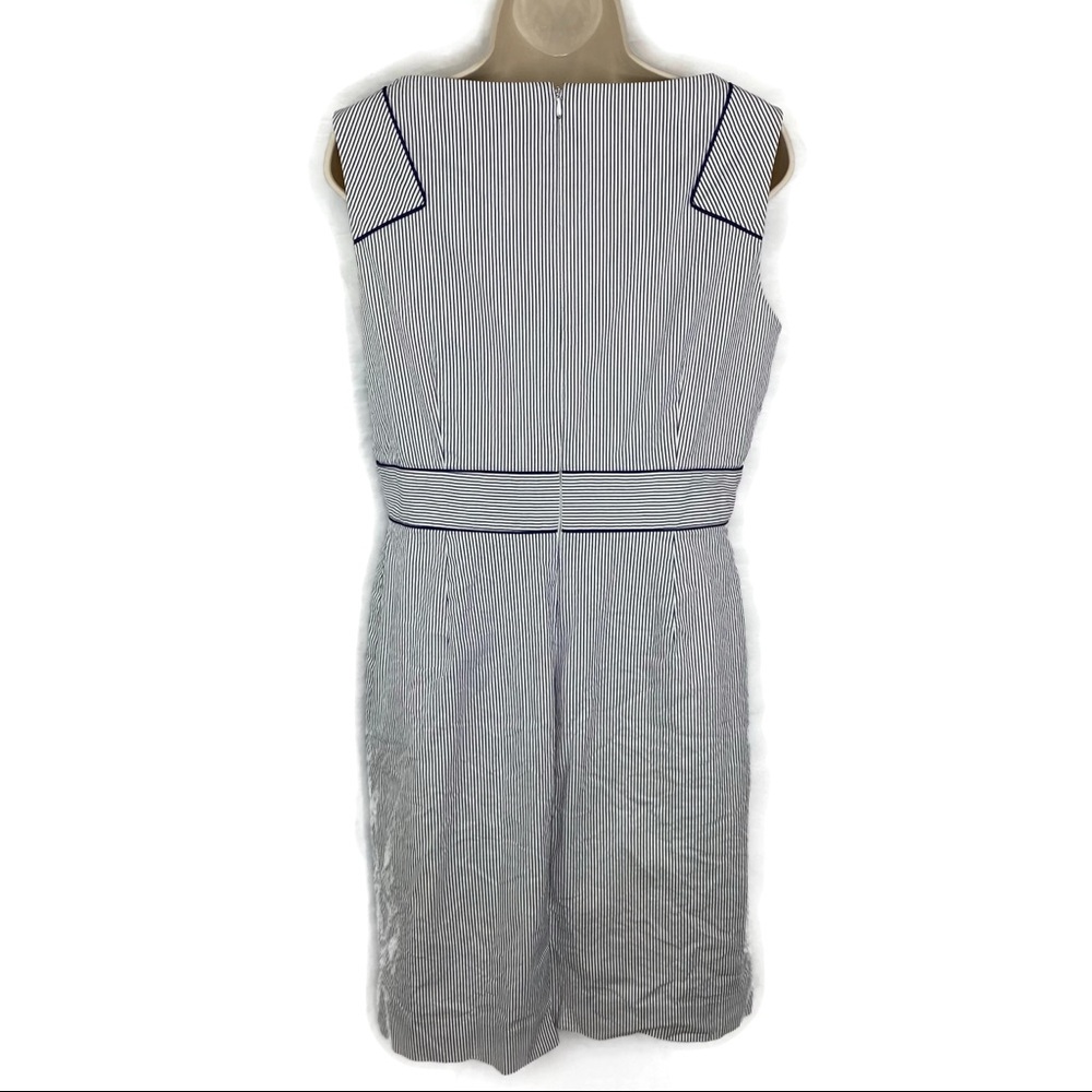 Alex Marie Pinstripe Sleeveless Dress Seersucker Material 10 - Picture 2 of 6